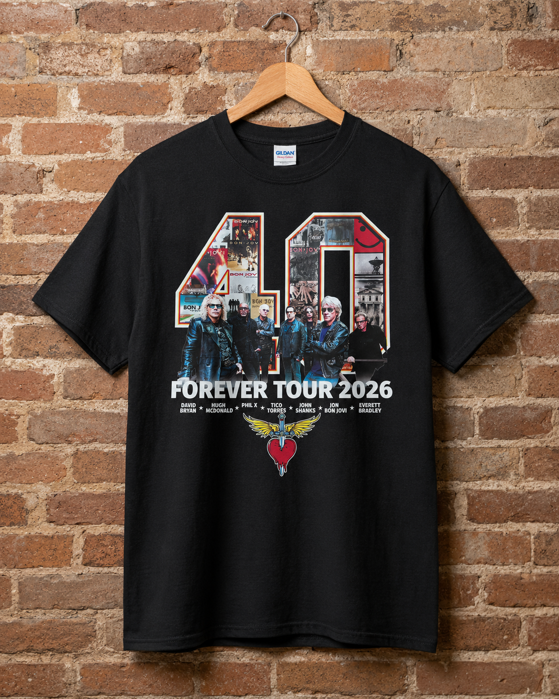 Bon Jovi Forever Tour Shirt, Bon Jovi 2026 Concert, Bon Jovi Rock Band Shirt, Bon Jovi Fan Gift, Bon Jovi 80s Shirt, Bon Jovi Merch