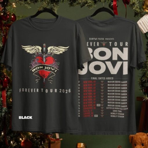 Bon Jovi Rock Band Forever Tour Shirt, Rock Band Tee, Vintage Music Lover Fan Gift