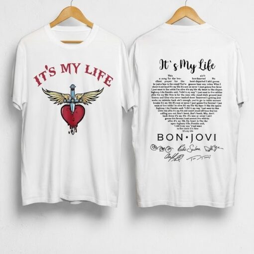 2 Sides Bon Jovi Forever Tour 2026 Shirt, Bon Jovi 2026 Rock Band Shirt, Bon Jovi Fan Gift, Bon Jovi 80s Shirt, Bon Jovi Shirt