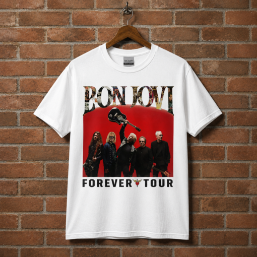 Bon Jovi Forever tour Rock Band Concert Shirt, Greatest Hits Dagger Shirt