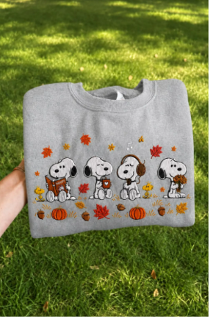 Cute Dog Embroidered Shirt, Fall Dog Shirt, Pumpkin Embroidery Shirt, Cozy Autumn Shirt, Halloween Gift