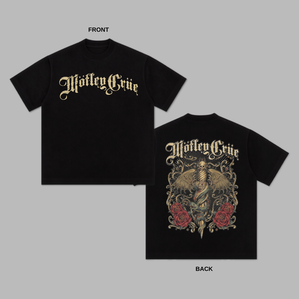 Motley Crue Snake and Dagger T-Shirt