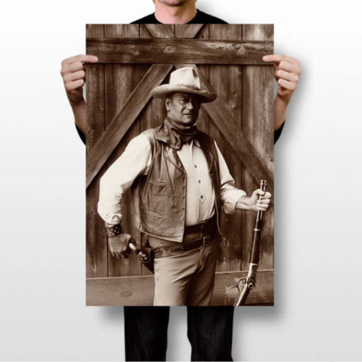John Wayne by Bob Willoughby The Cowboys Poster