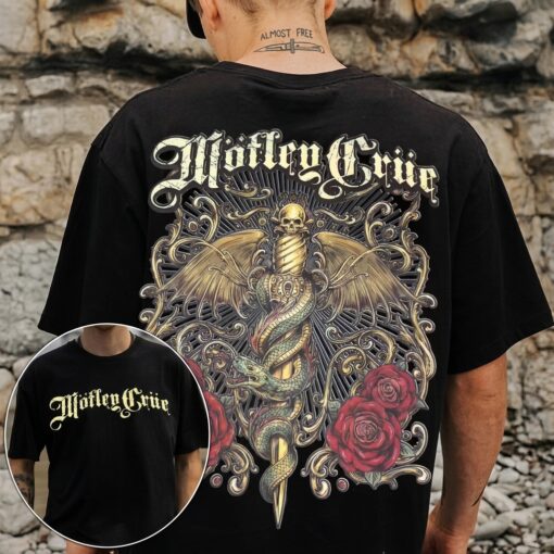 Motley Crue Snake and Dagger Vintage T-Shirt