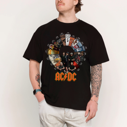 ACDC Rock Band Signature T-shirt
