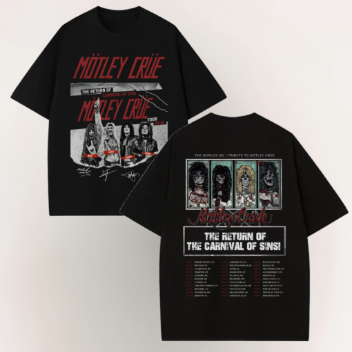 Motley Crue 2026 Tour Unisex 2 Side T-Shirt