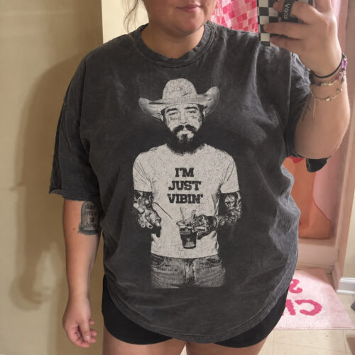 Vintage 90s Post Malone Shirt, Malone Rap Music Shirt, Posty Im Just Vibin, Trendy Tour Posty, Posty Rapper Shirt photo review