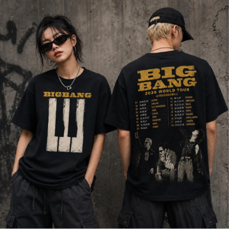 BIGBANG 2026 World Tour Shirt, Big Bang Kpop Concert Shirt, G-Dragon Taeyang Daesung Shirt, Kpop Fan Gift