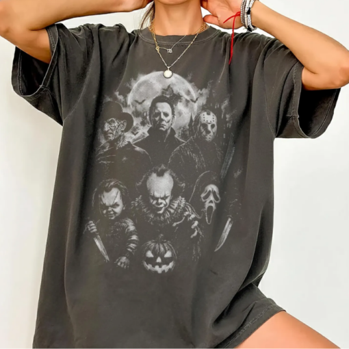 Halloween Horror Characters Shirt, Halloween Spooky Season Shirt, Scary Movie, 2026 Halloween Shirt