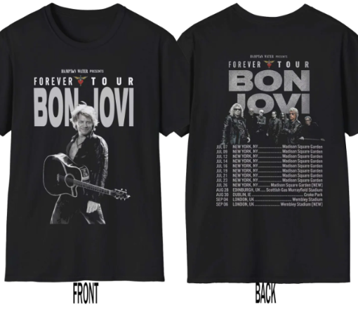 Bon Jovi Forever Tour Band Shirt, Bon Jovi World Tour Shirt