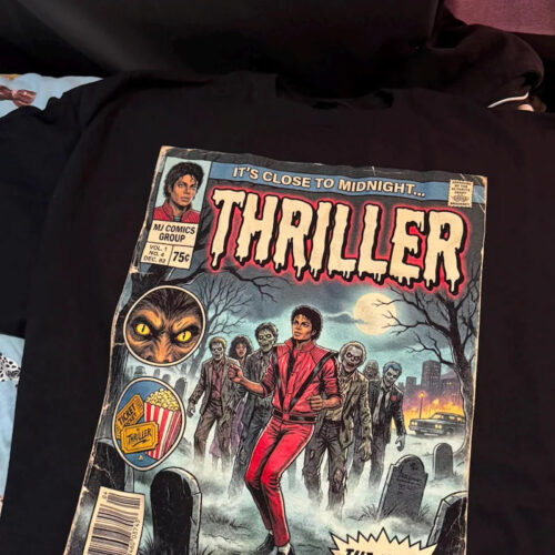 Halloween Thriller Michael Jackson Shirt, Thriller Comic Book Shirt photo review