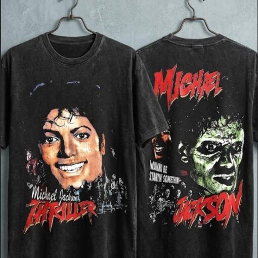 2 Side Michael Jackson King of Pop Retro 90s Bootleg Inspired Music Shirt