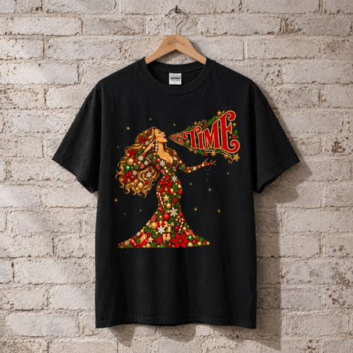 Mariah Carey It's Time Christmas Shirt, Christmas Tee Vintage Holiday 90s Christmas Shirt