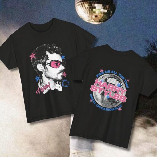 Harry Styles Kiss All The Time Shirt, Disco Occasionally Shirt, Harry Fan Shirt, Concert Outfit, Pop Music Fan Gift