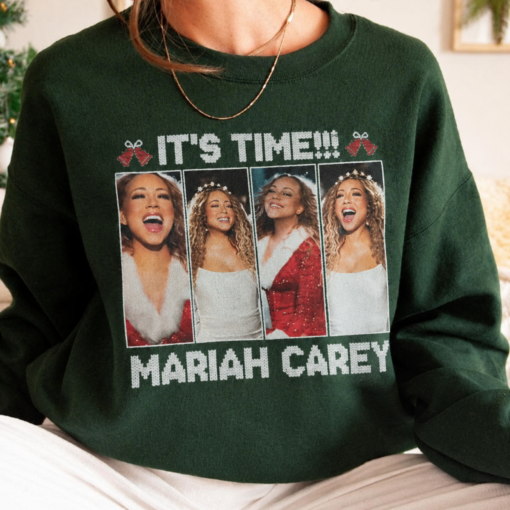It's Time Mariah Carey Christmas Shirt, Christmas Tee Holiday 90s Christmas Shirt