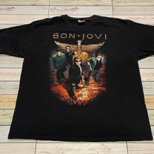 Bon Jovi Vintage Rock Band Shirt, Classic Rock Music Graphic Tee, Retro 80s Rock Band Shirt, Jon Bon Jovi Fan Gift