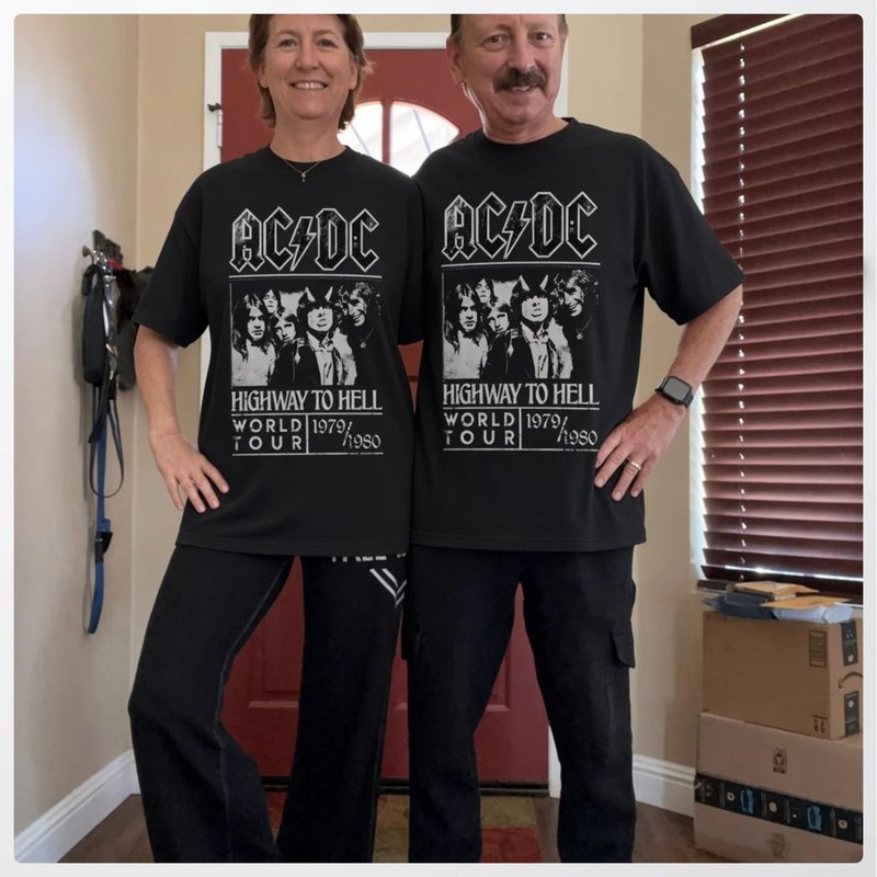Gracy with ACDC Highway To Hell Tour Tshirt